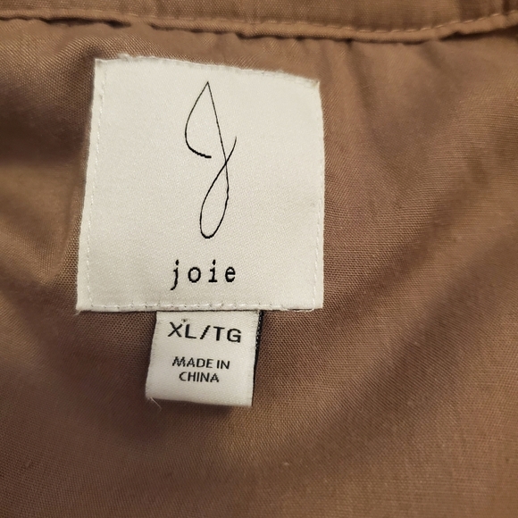 Joie Cropped Shacket. Tan / light brown. Size XL. Cozy. Jacket. Fall. - Picture 3 of 11